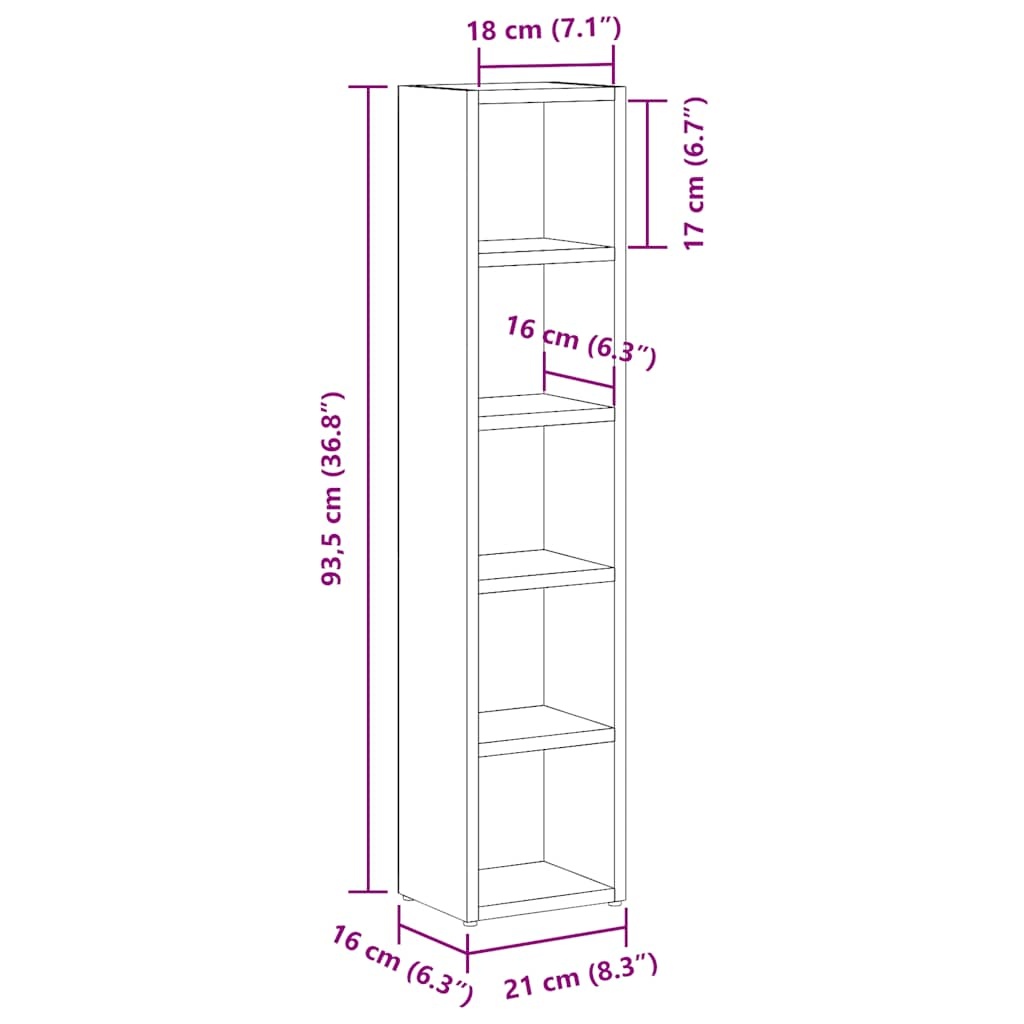 VidaXL CD-Kasten Wit Hout (2 stuks) - 35% Korting!