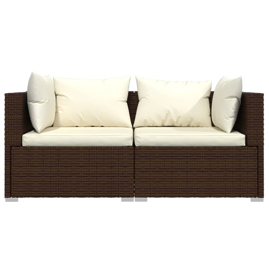 vidaXL Loungeset Bruin Rattan 3-delig - 35% Korting!