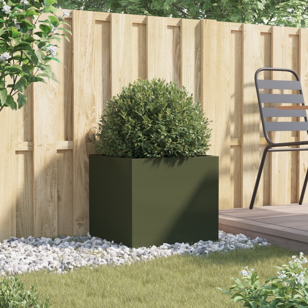 vidaXL Plantenbak Olijfgroen 49cm - 35% Korting!