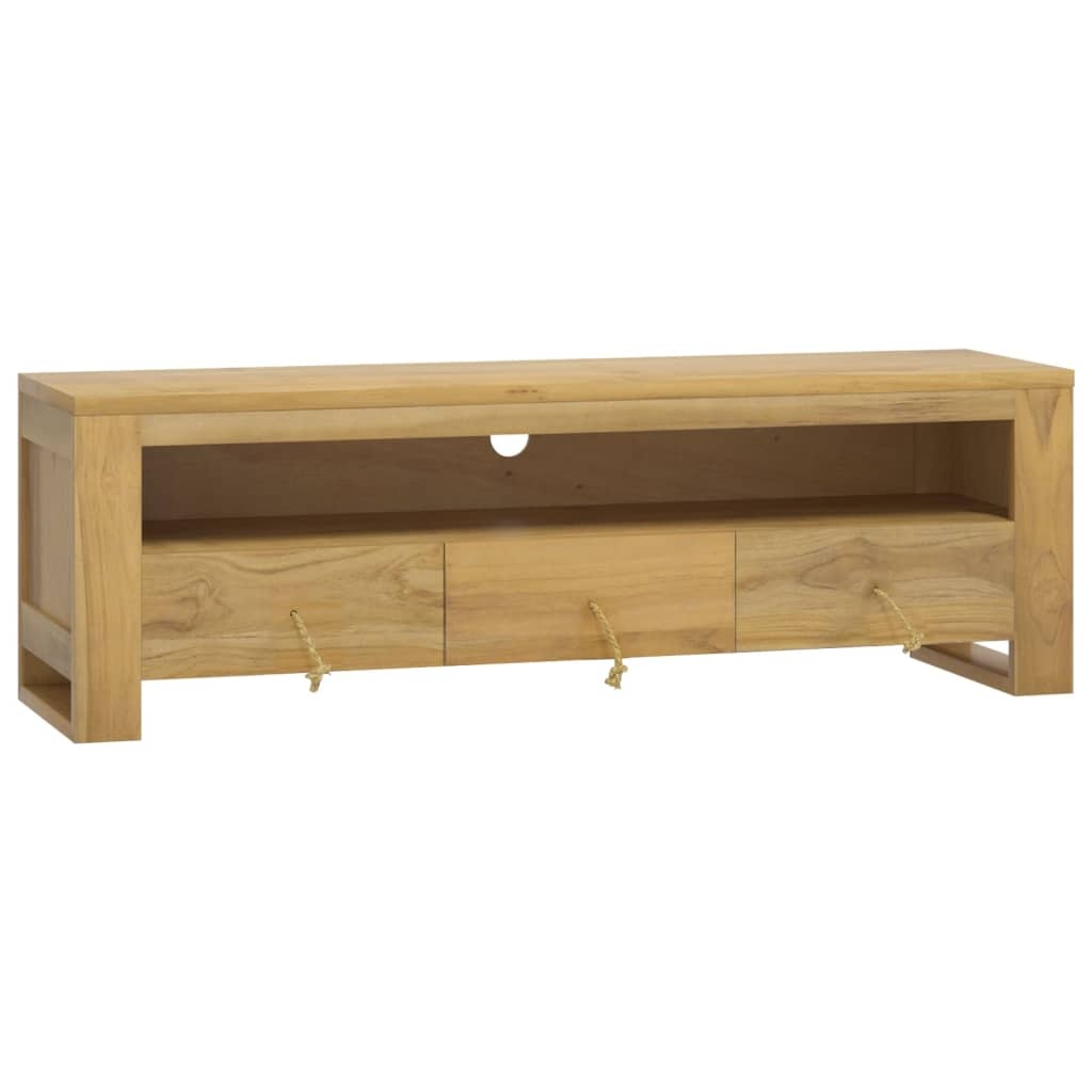 VidaXL TV-meubel Teakhout 110cm - 35% Korting! Zo goed als nieuw