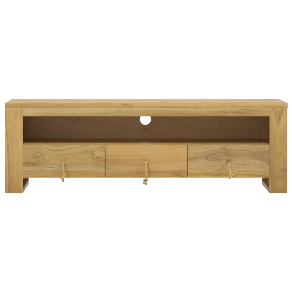 VidaXL TV-meubel Teakhout 110cm - 35% Korting! Zo goed als nieuw
