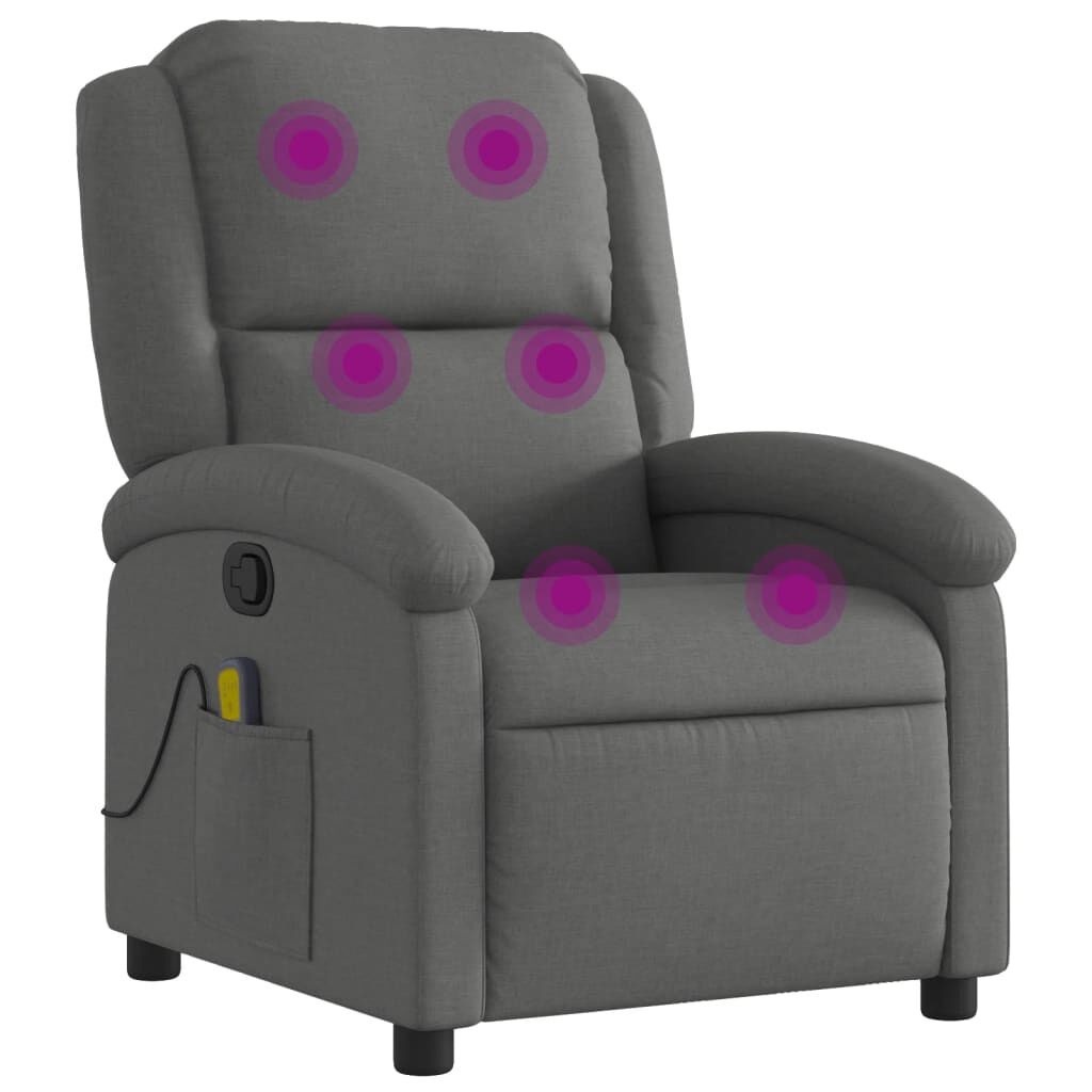 vidaXL Massagestoel Donkergrijs - 51% Korting!