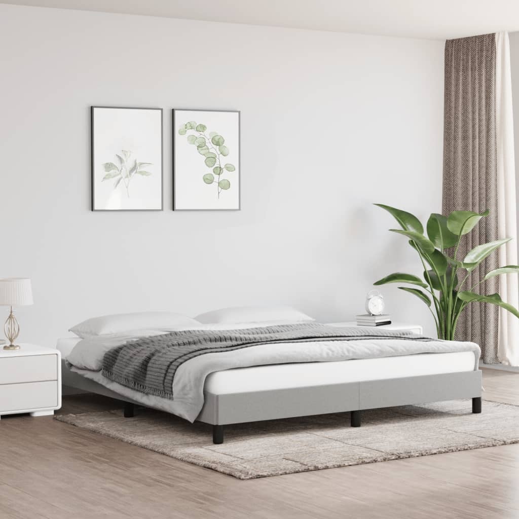 vidaXL Bedframe 180x200 Lichtgrijs -35%! Zo Goed Als Nieuw