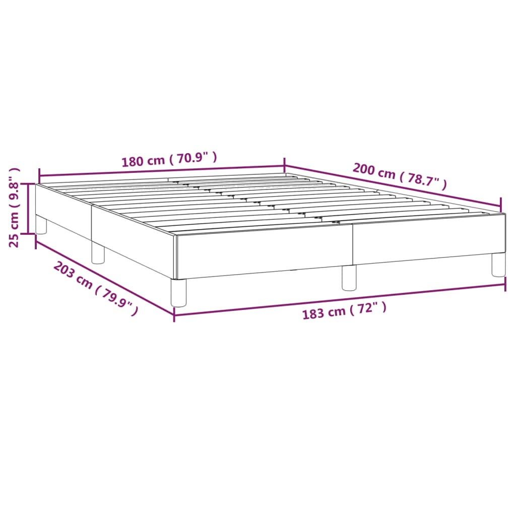 vidaXL Bedframe 180x200 Lichtgrijs -35%! Zo Goed Als Nieuw