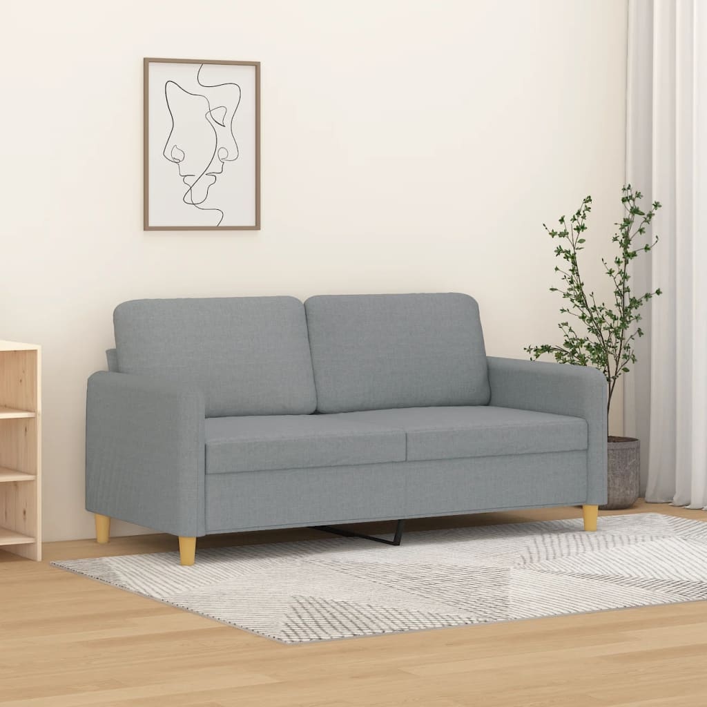 VidaXL 2-Zitsbank Lichtgrijs 140cm - 35% Korting!