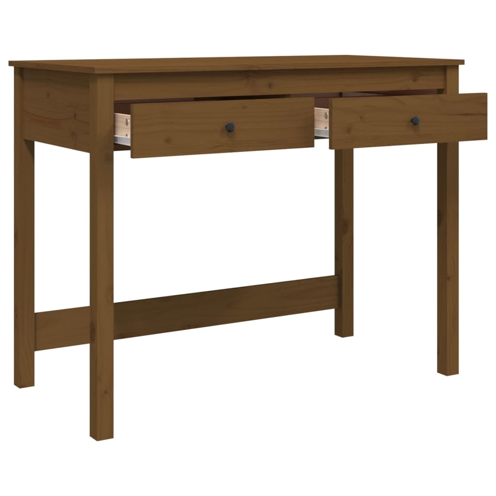 Bureau Grenenhout Honingbruin 100cm - 35% Korting!