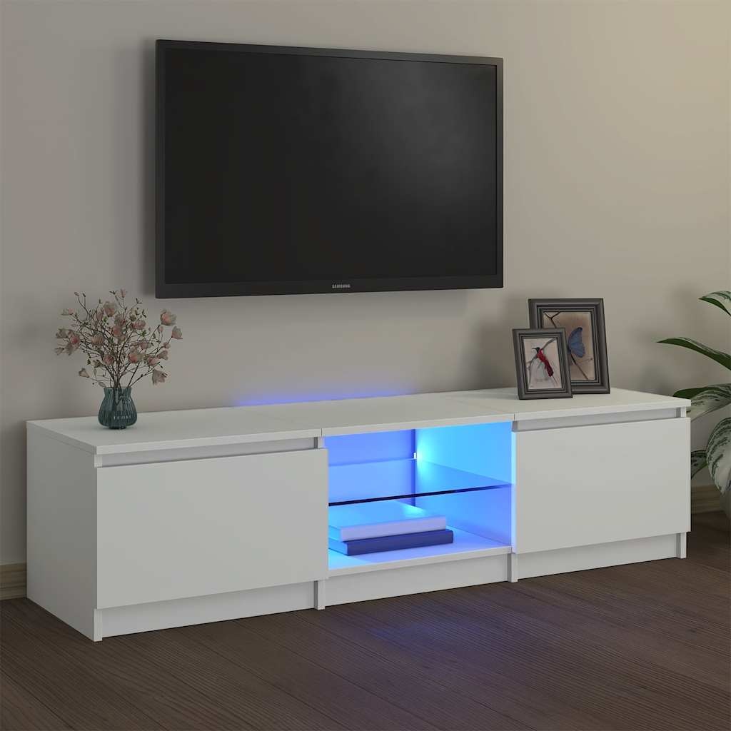 TV-Meubel LED Wit 140cm - 50% Korting - Retourtje!