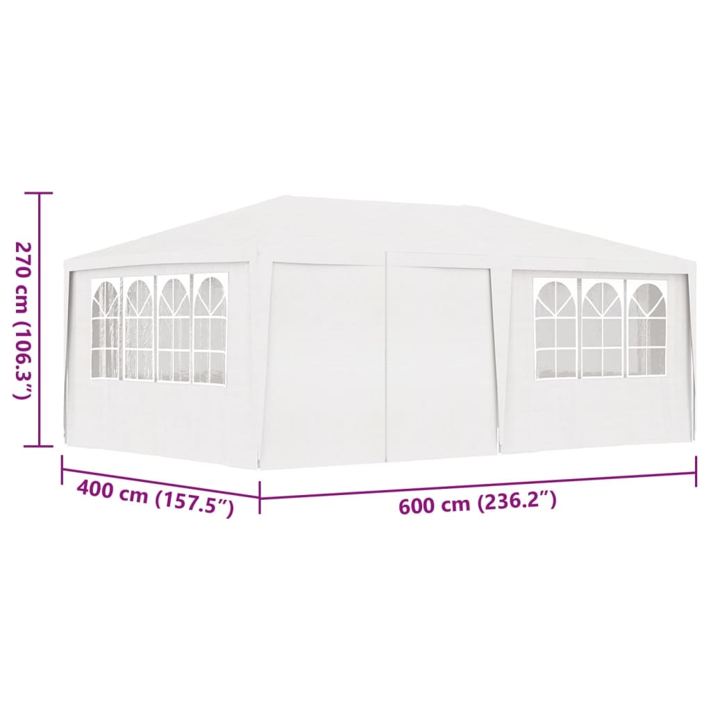 Partytent 4x6m Wit - Professioneel, Nieuwstaat - 35% Korting!