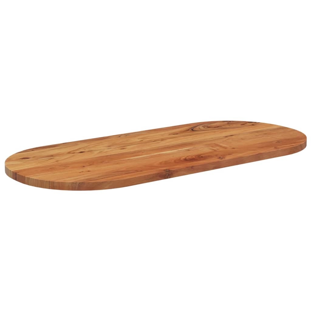 Ovaal Acacia Tafelblad 110x50cm - 35% Korting! Zo Goed Als Nieuw
