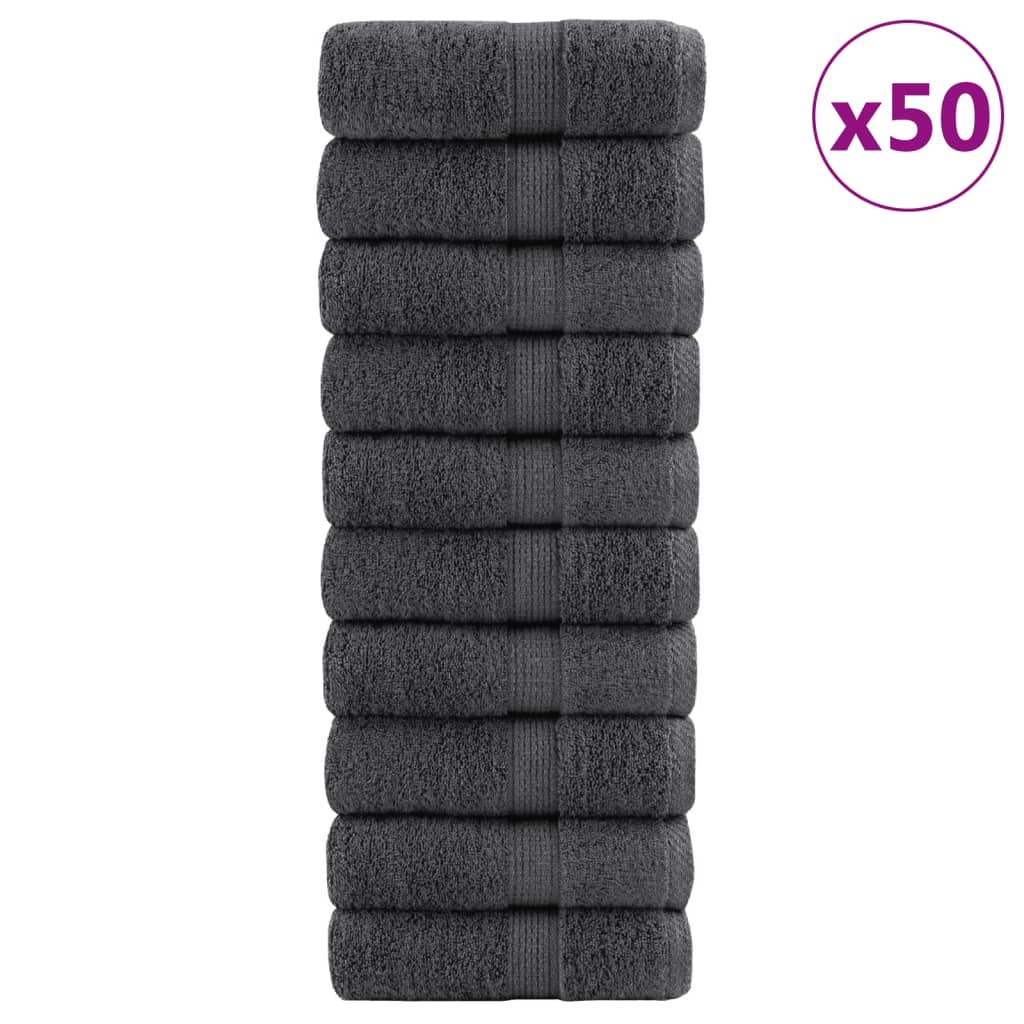 vidaXL Gastendoekjes 50 stuks Antraciet -35% Korting!