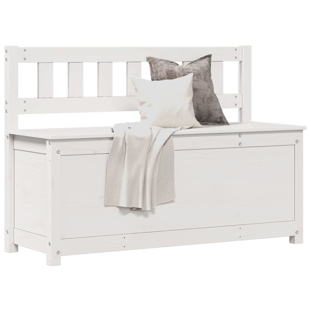 vidaXL Bankje Grenenhout Wit - 110cm - 35% Korting!