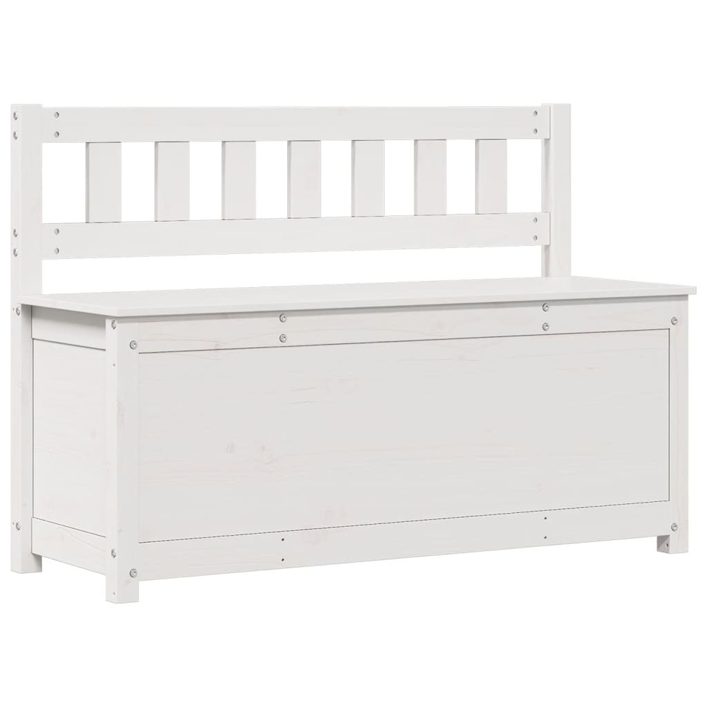 vidaXL Bankje Grenenhout Wit - 110cm - 35% Korting!
