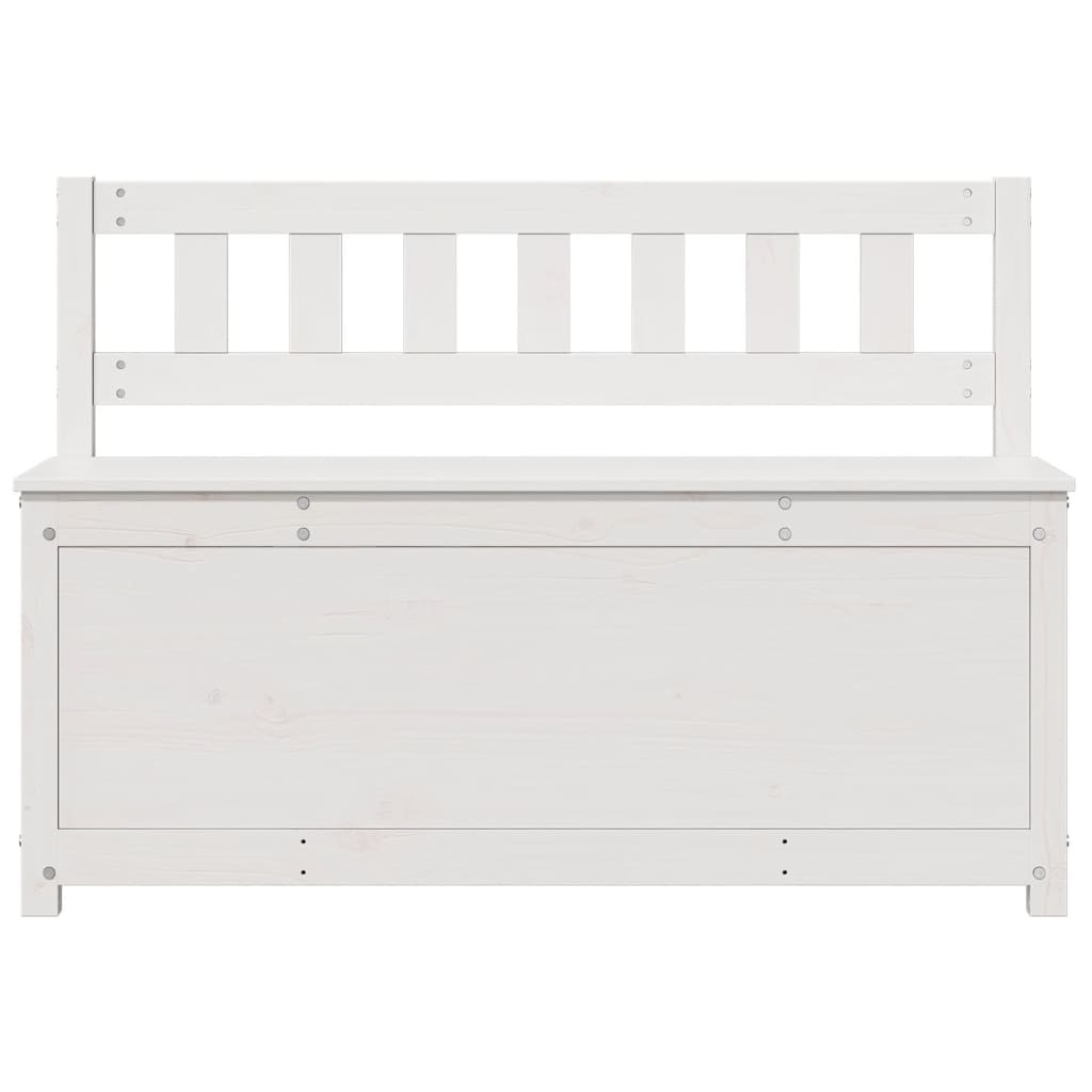 vidaXL Bankje Grenenhout Wit - 110cm - 35% Korting!