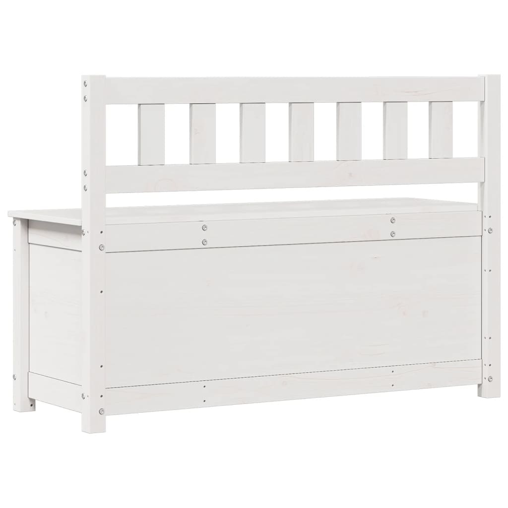 vidaXL Bankje Grenenhout Wit - 110cm - 35% Korting!
