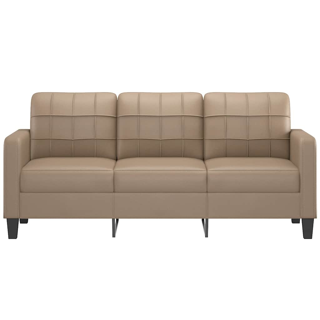 vidaXL Driezitsbank Cappuccino - Zo Goed Als Nieuw! 35% Korting