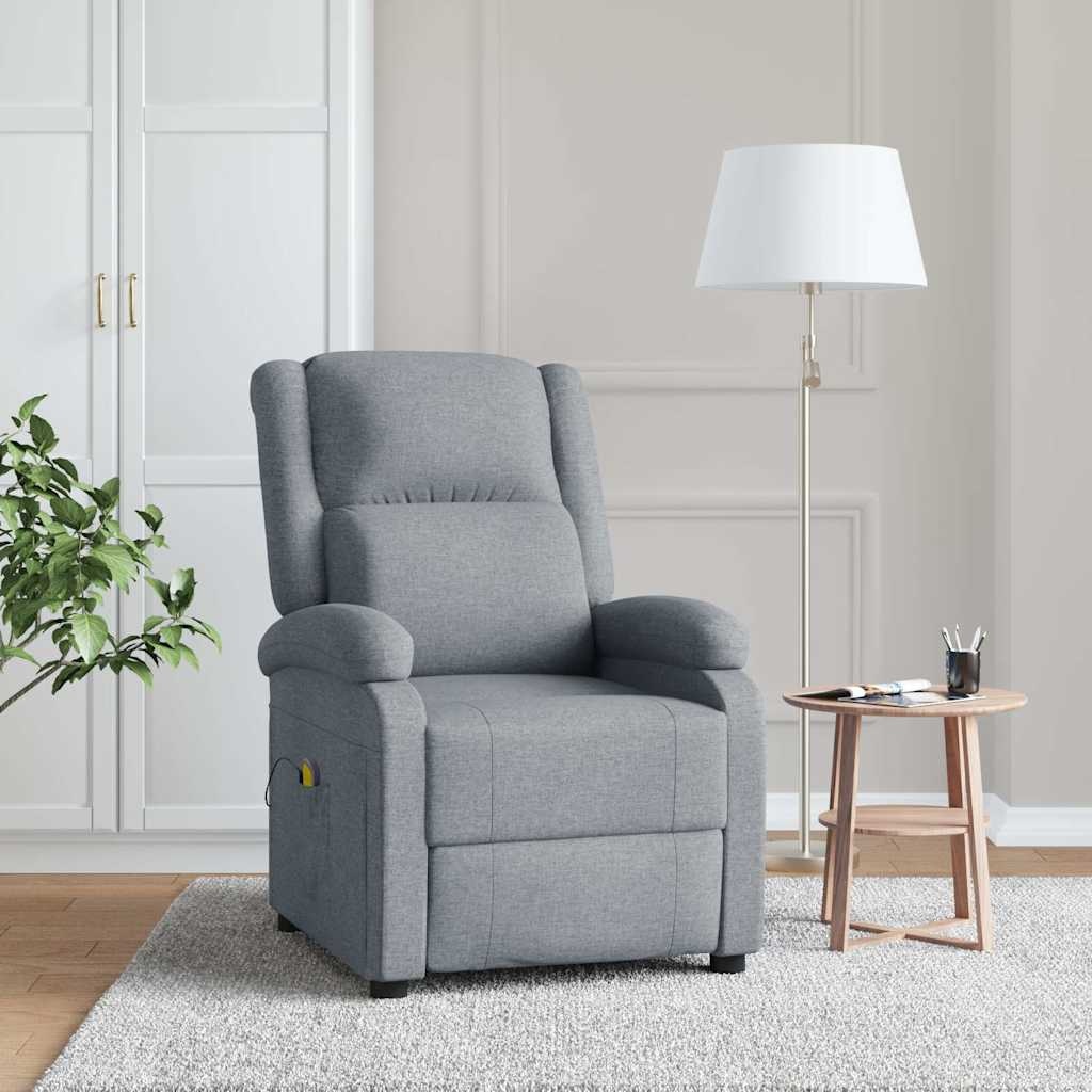 vidaXL Massagestoel Lichtgrijs - 35% Korting! Retourdeal