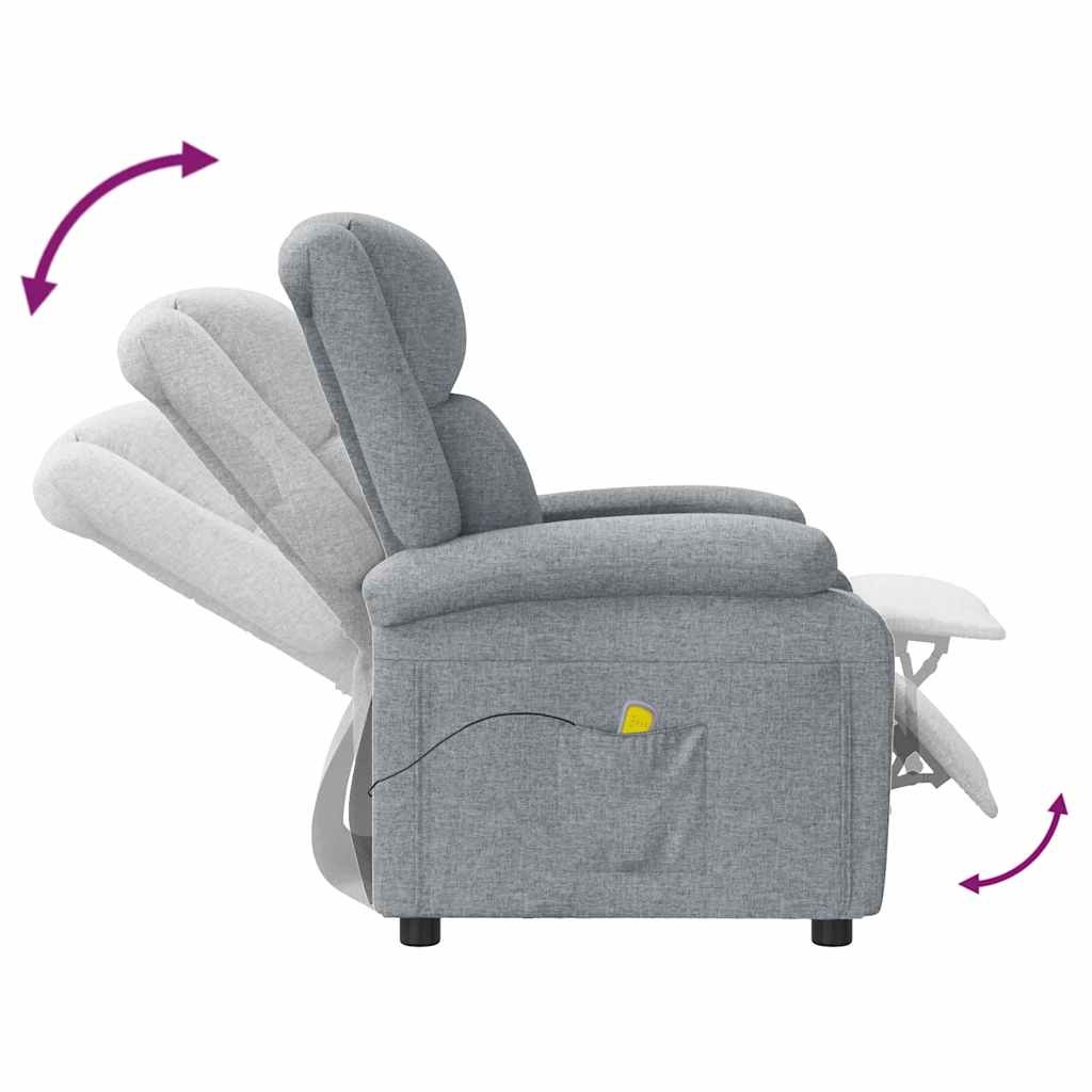 vidaXL Massagestoel Lichtgrijs - 35% Korting! Retourdeal