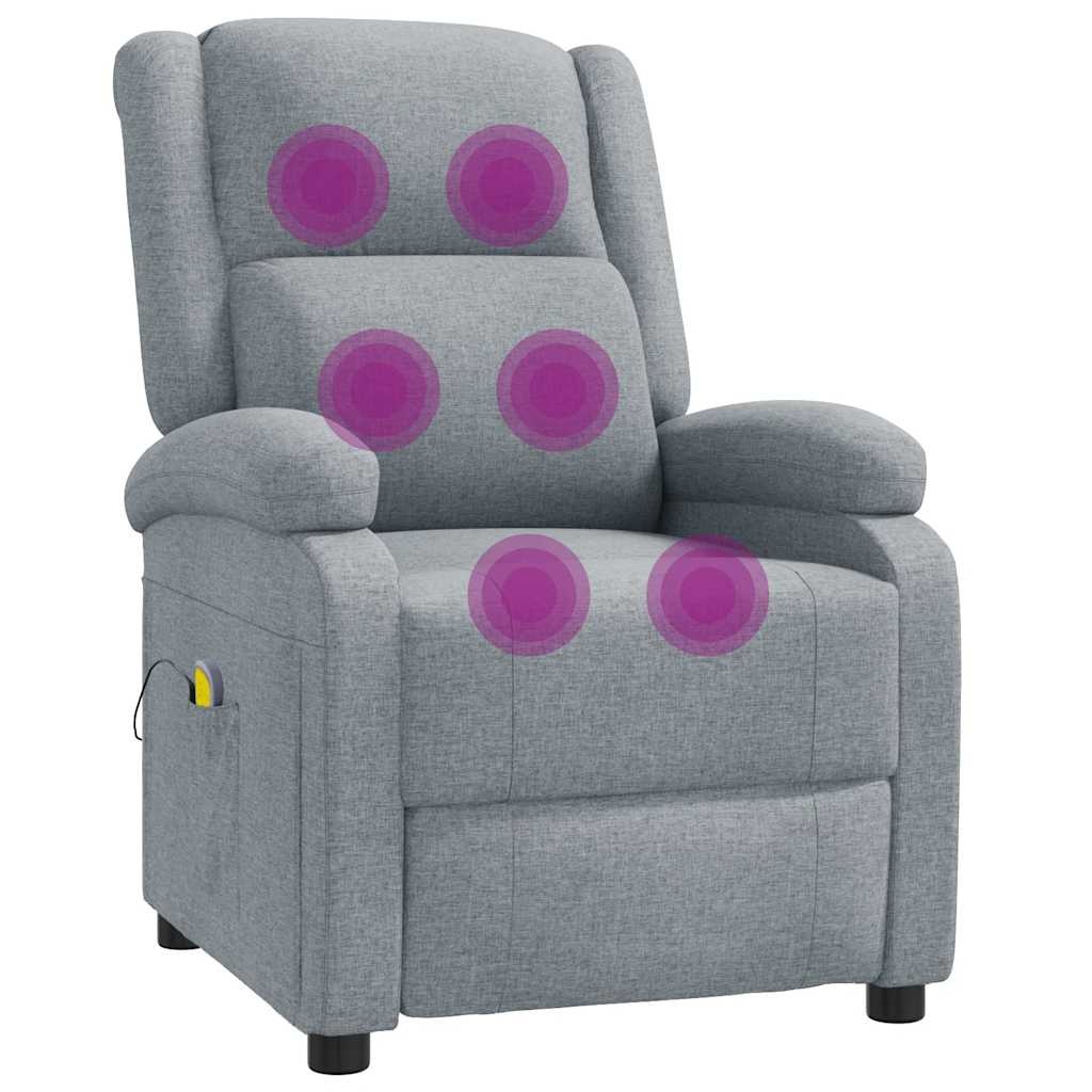 vidaXL Massagestoel Lichtgrijs - 35% Korting! Retourdeal