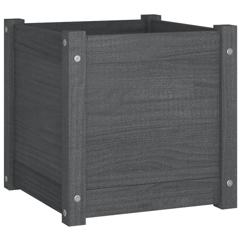vidaXL Plantenbak Grijs 40x40cm - 53% Korting!