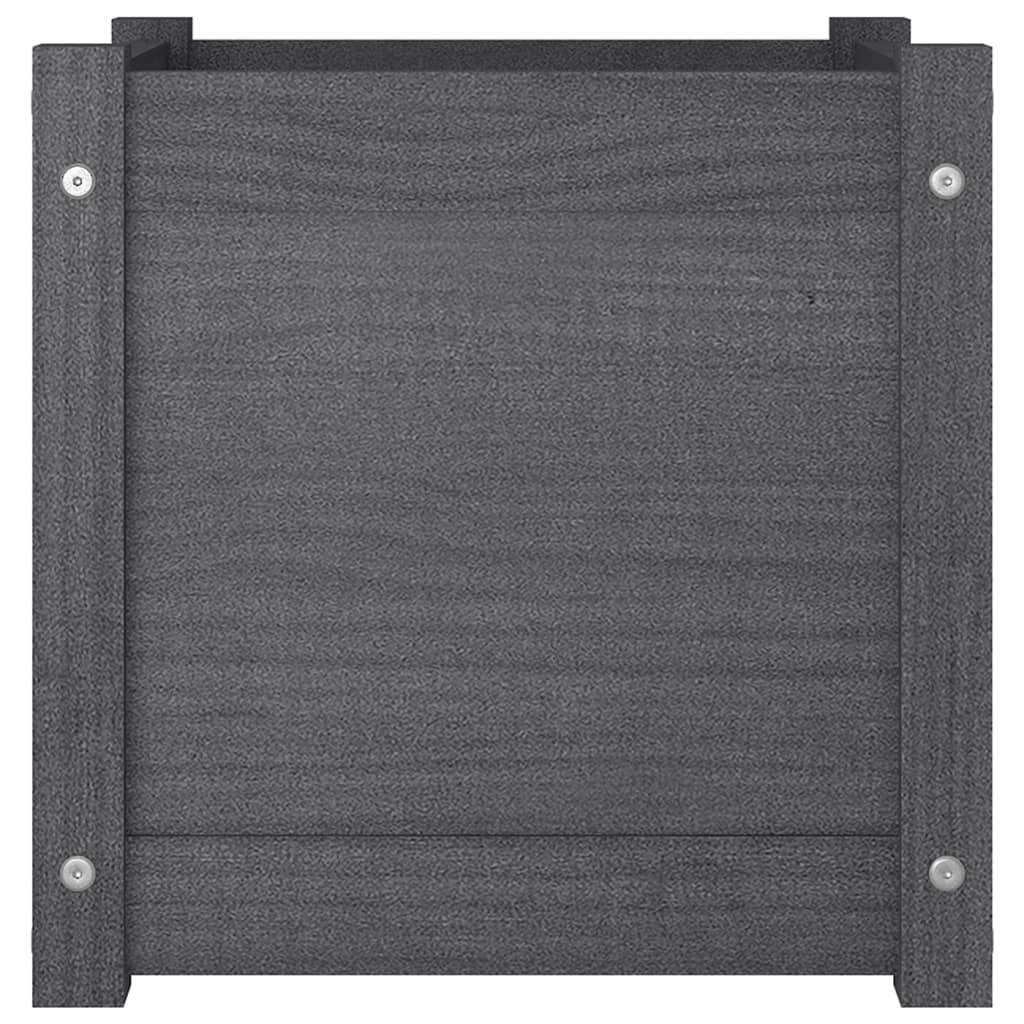 vidaXL Plantenbak Grijs 40x40cm - 53% Korting!