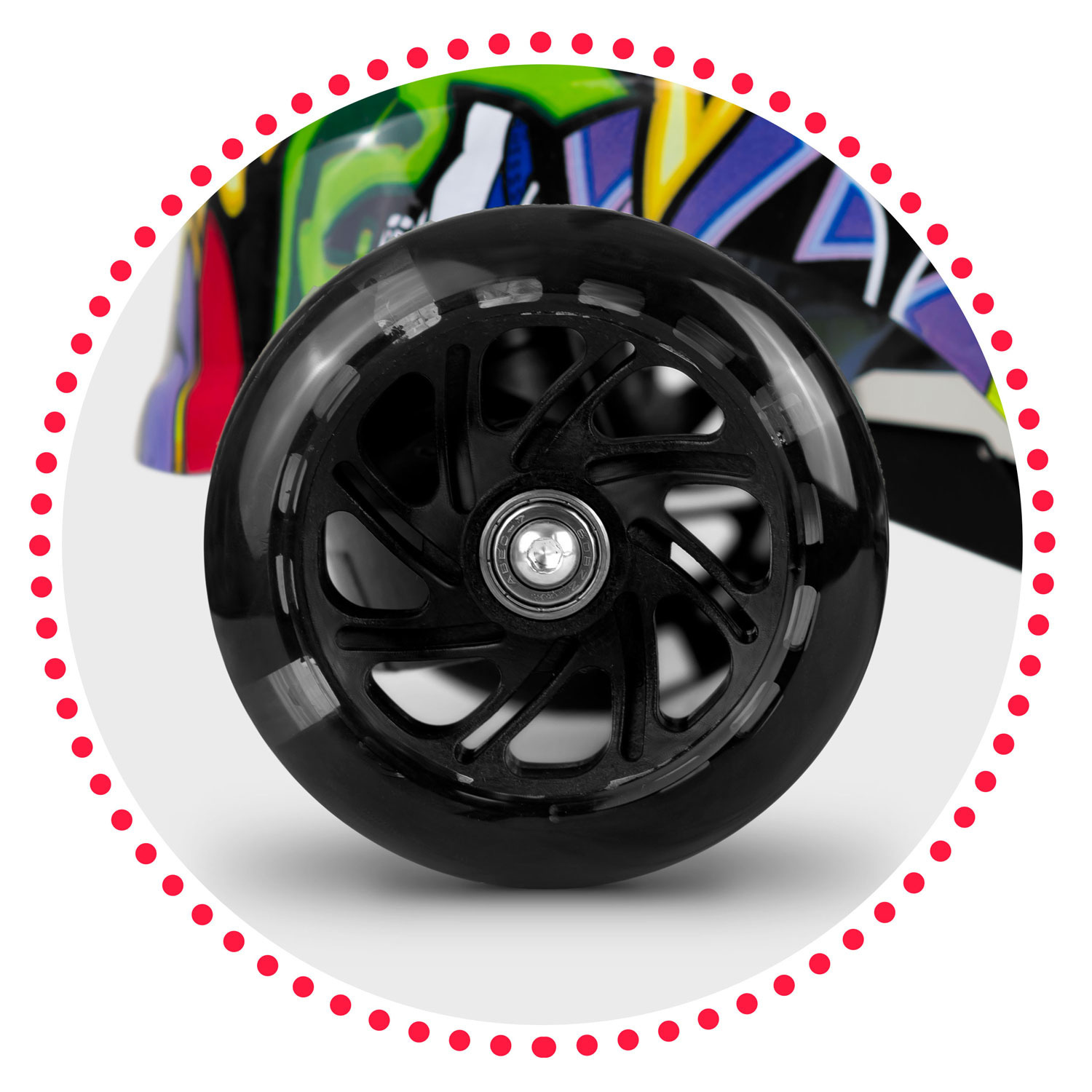 Step 3 Wielen LED (Defect) - Zwart Graffiti - 50% Korting!