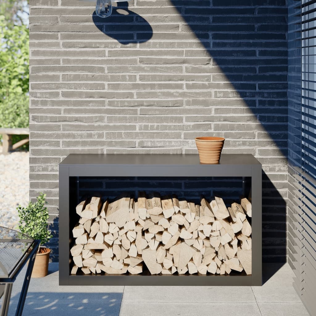 vidaXL Haardhoutrek Antraciet - 100x40x60cm - 35% Korting!