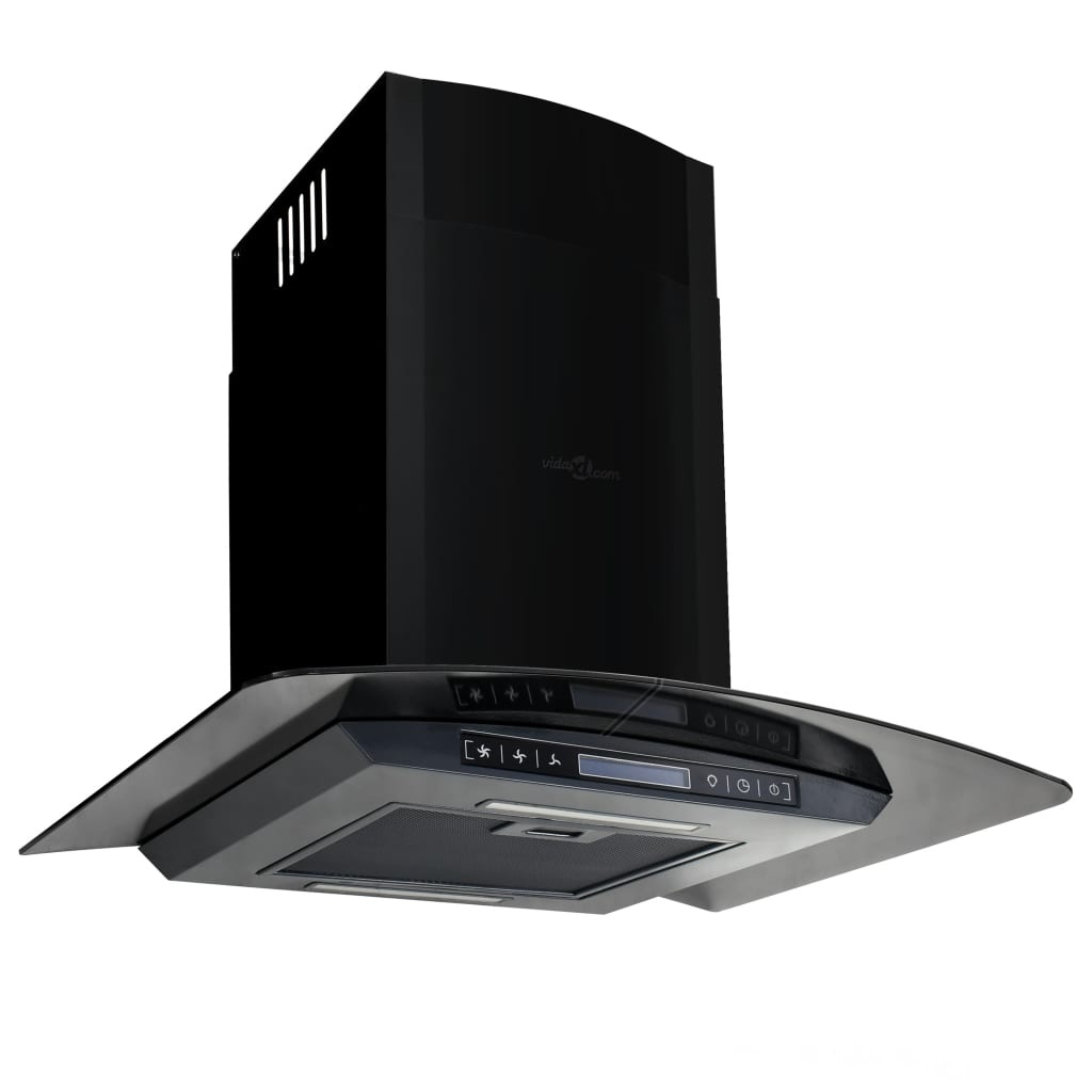 vidaXL Afzuigkap RVS Zwart 60cm -756m³/u - 35% Korting!