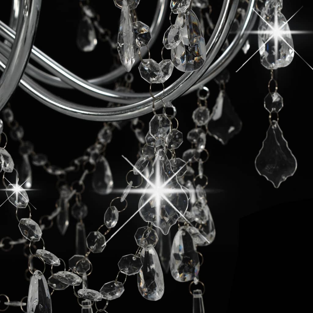Kroonluchter Kristal Zilver 12xE14 - 35% Korting!