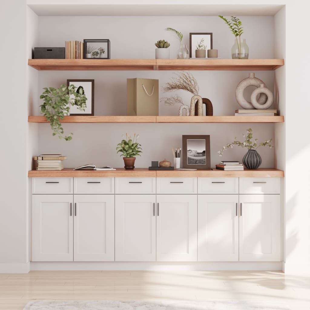 Wandschap Eiken 220x60cm Lichtbruin - 57% Korting!