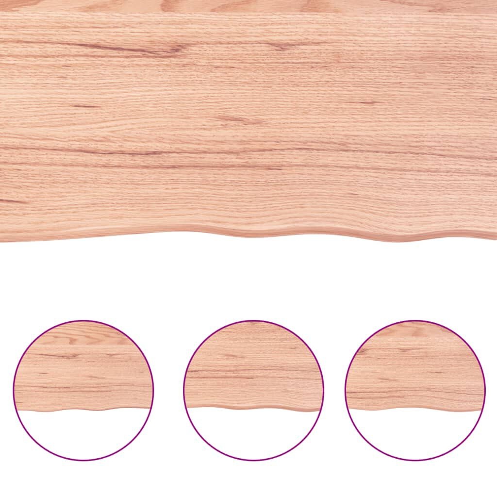 Wandschap Eiken 220x60cm Lichtbruin - 57% Korting!
