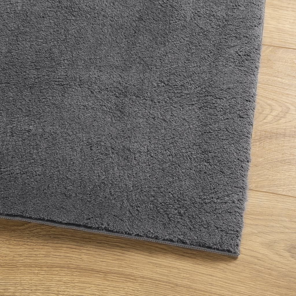 vidaXL Vloerkleed Antraciet 120x170cm - 45% Korting!