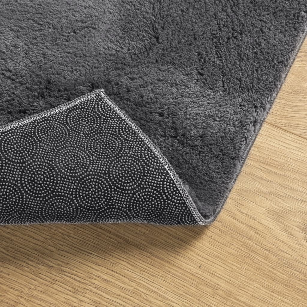 vidaXL Vloerkleed Antraciet 120x170cm - 45% Korting!