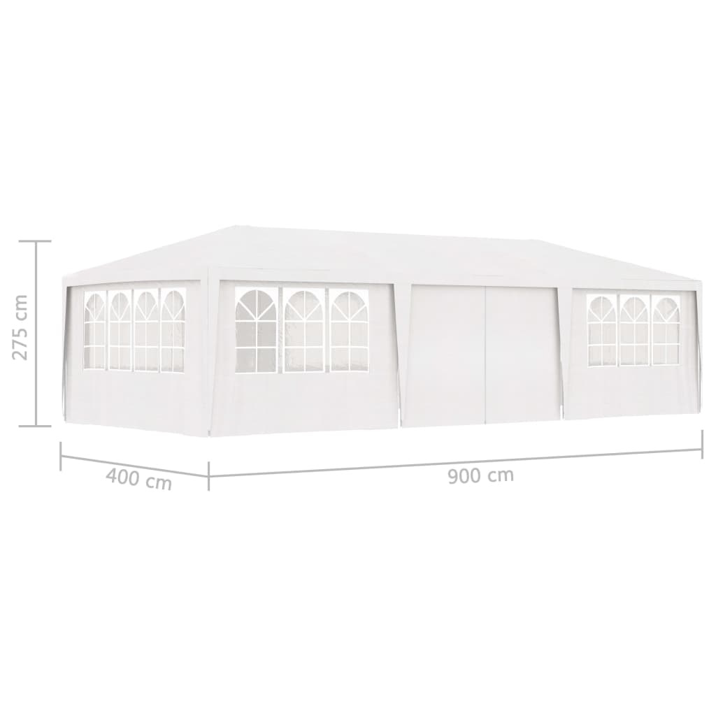 Partytent 4x9m Wit - Prof. Kwaliteit, 35% Korting!