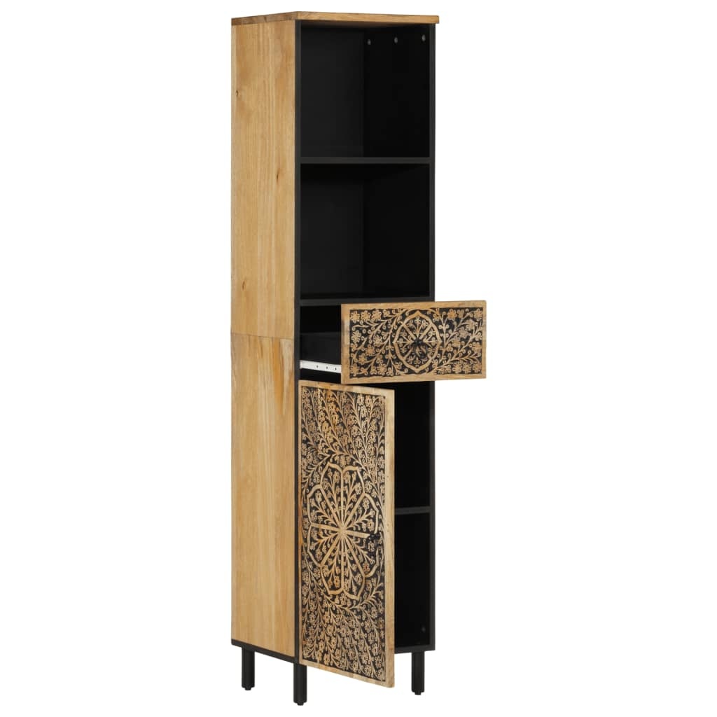 vidaXL Badkamerkast Mango 38x33x160cm - 35% Korting!