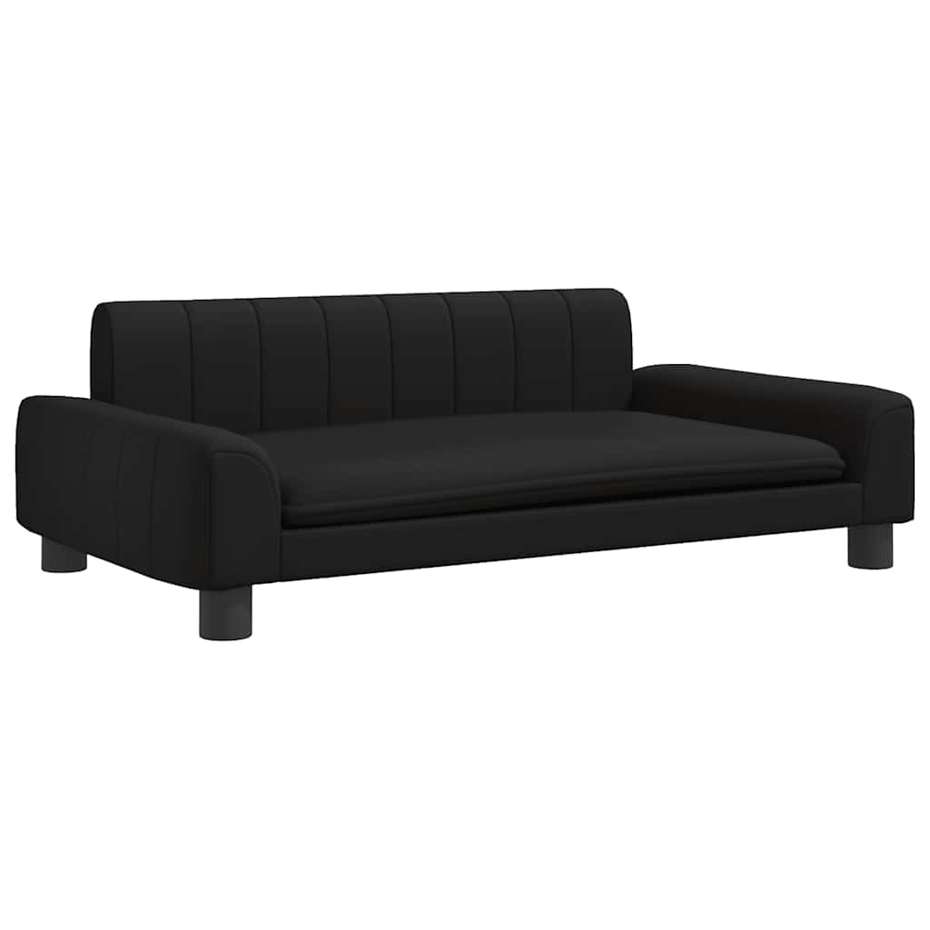 vidaXL Hondenmand Kunstleer Zwart 90x53cm - 35% Korting!