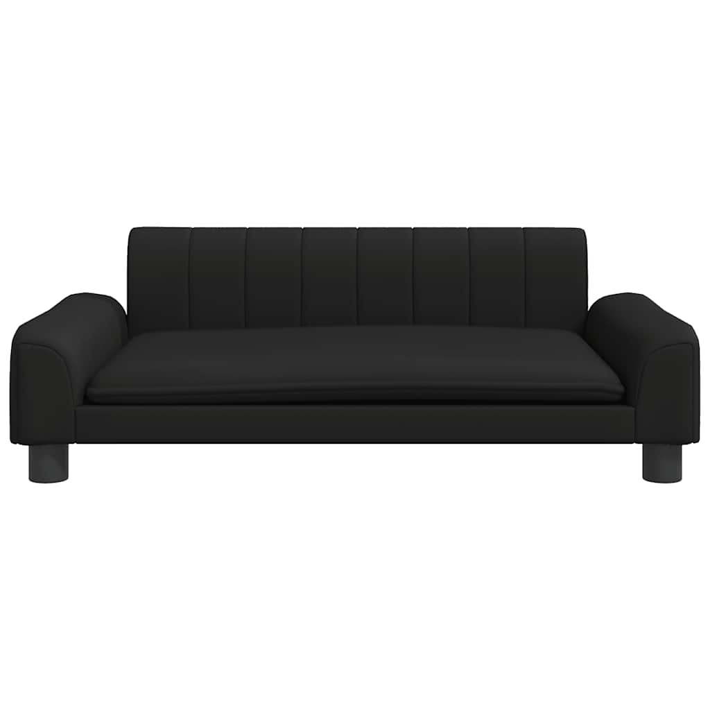 vidaXL Hondenmand Kunstleer Zwart 90x53cm - 35% Korting!