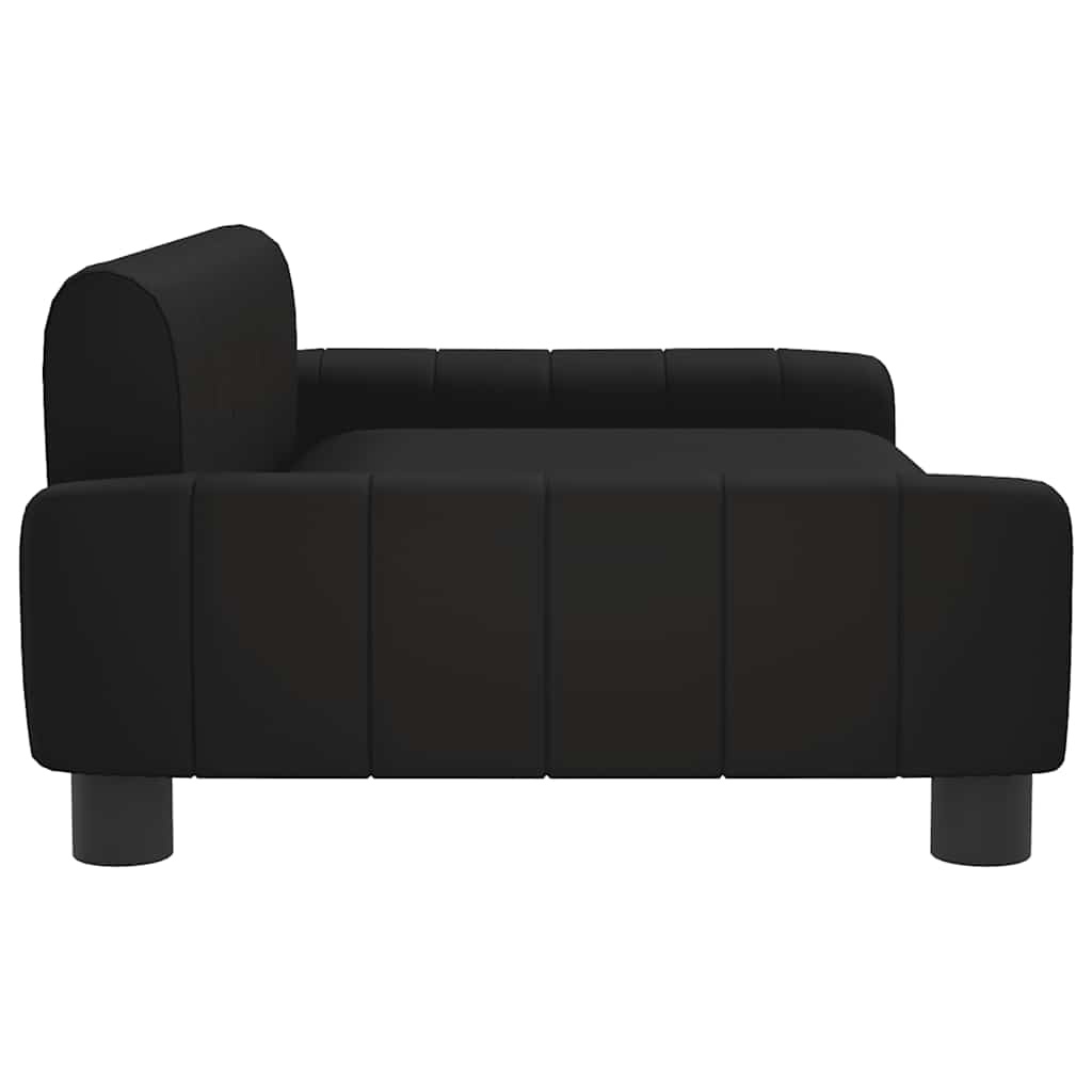 vidaXL Hondenmand Kunstleer Zwart 90x53cm - 35% Korting!
