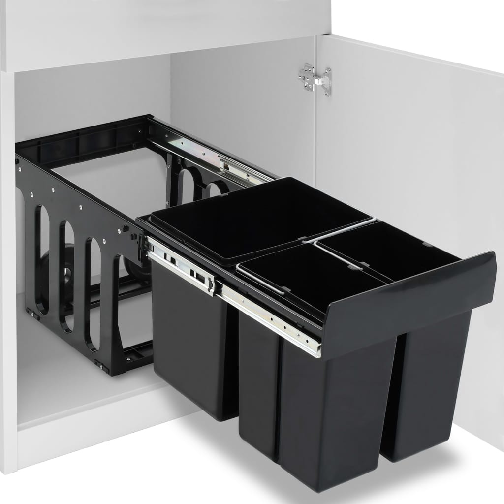 VidaXL Inbouw Prullenbak 48L - Soft-Close - 35% Korting!