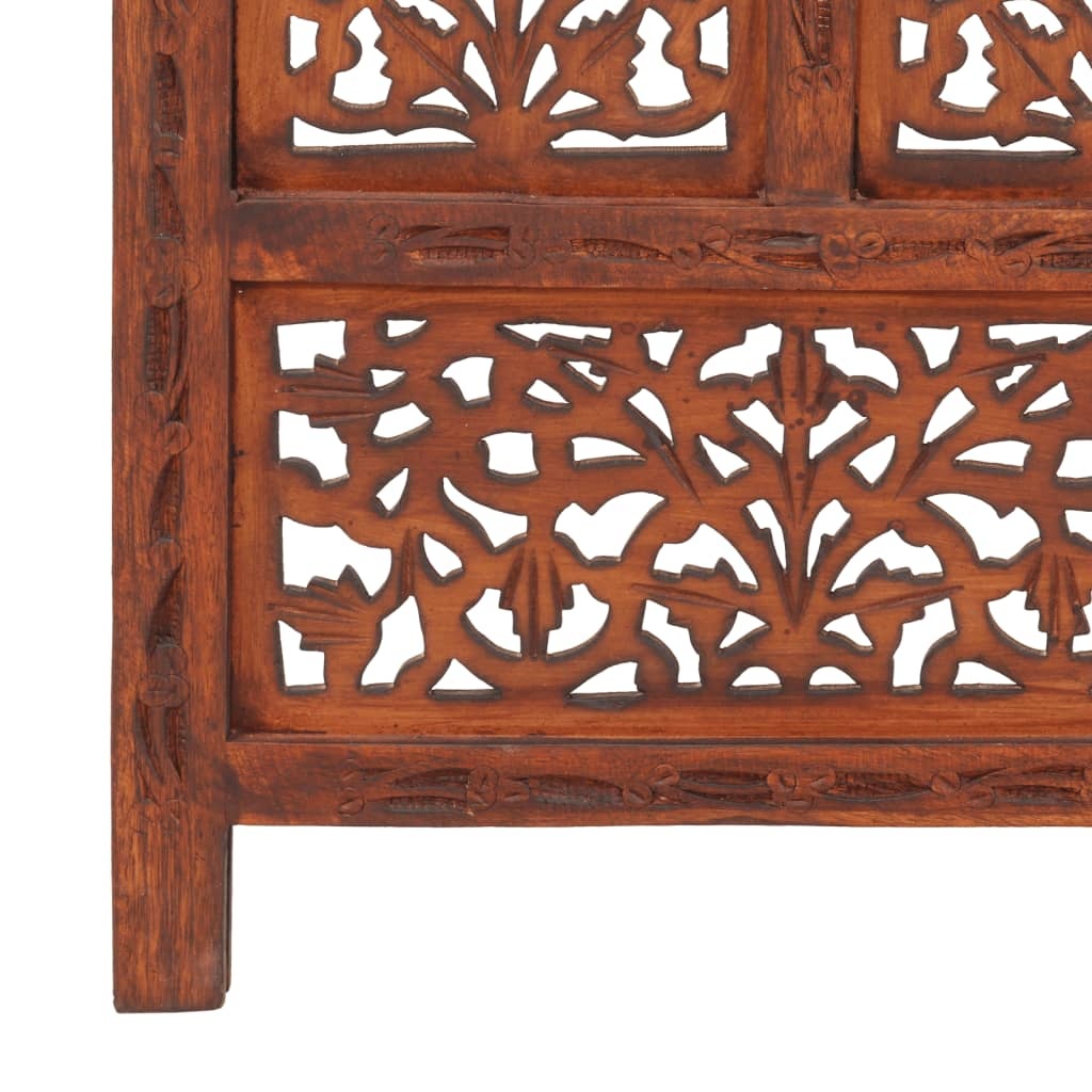Kamerscherm Mangohout 160x165cm - Handgesneden - 35% Korting!