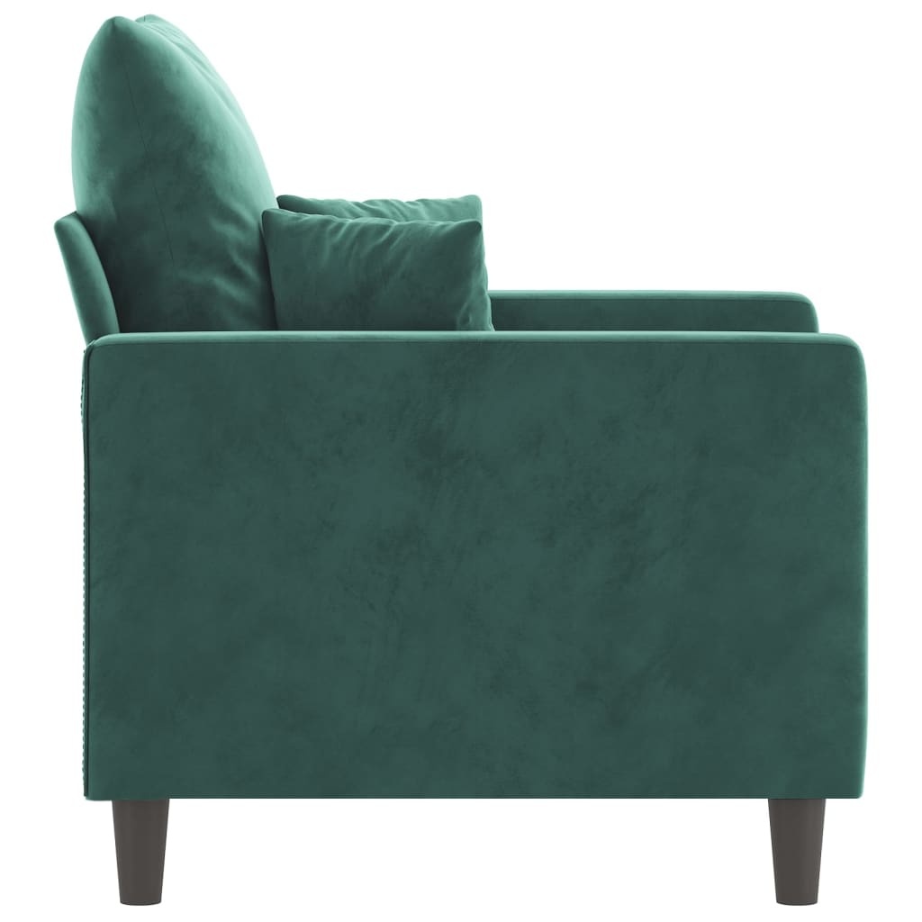 vidaXL Fluweel Fauteuil Donkergroen -60cm- Nu 35% Korting!