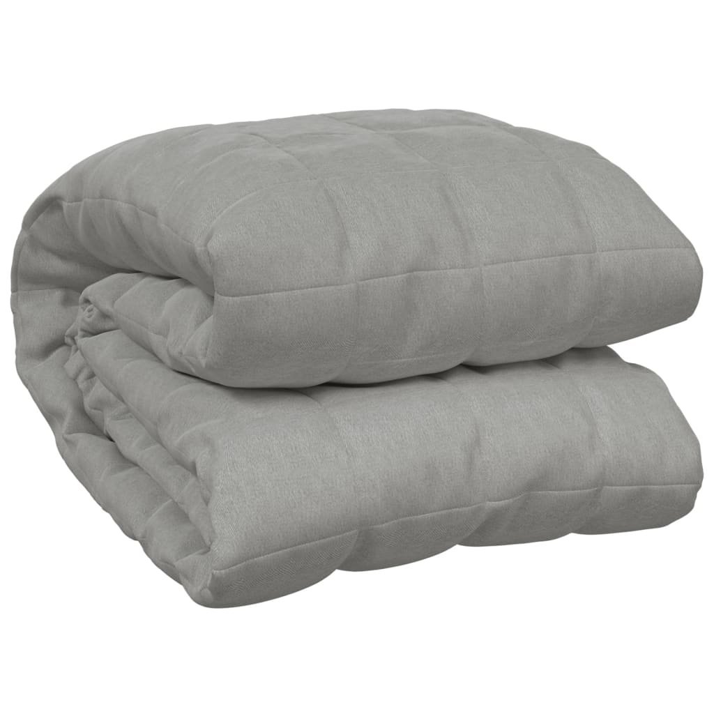 VidaXL Verzwaringsdeken 220x235cm 15kg Grijs - 35% Korting!