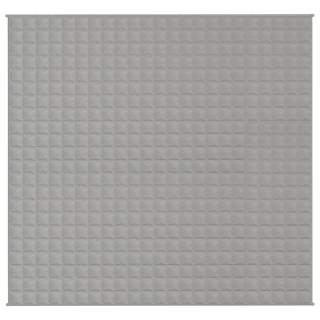 VidaXL Verzwaringsdeken 220x235cm 15kg Grijs - 35% Korting!