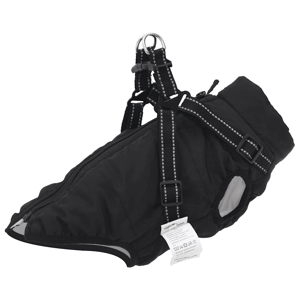 VidaXL Hondenjas met Harnas Zwart L28 - 35% Korting!