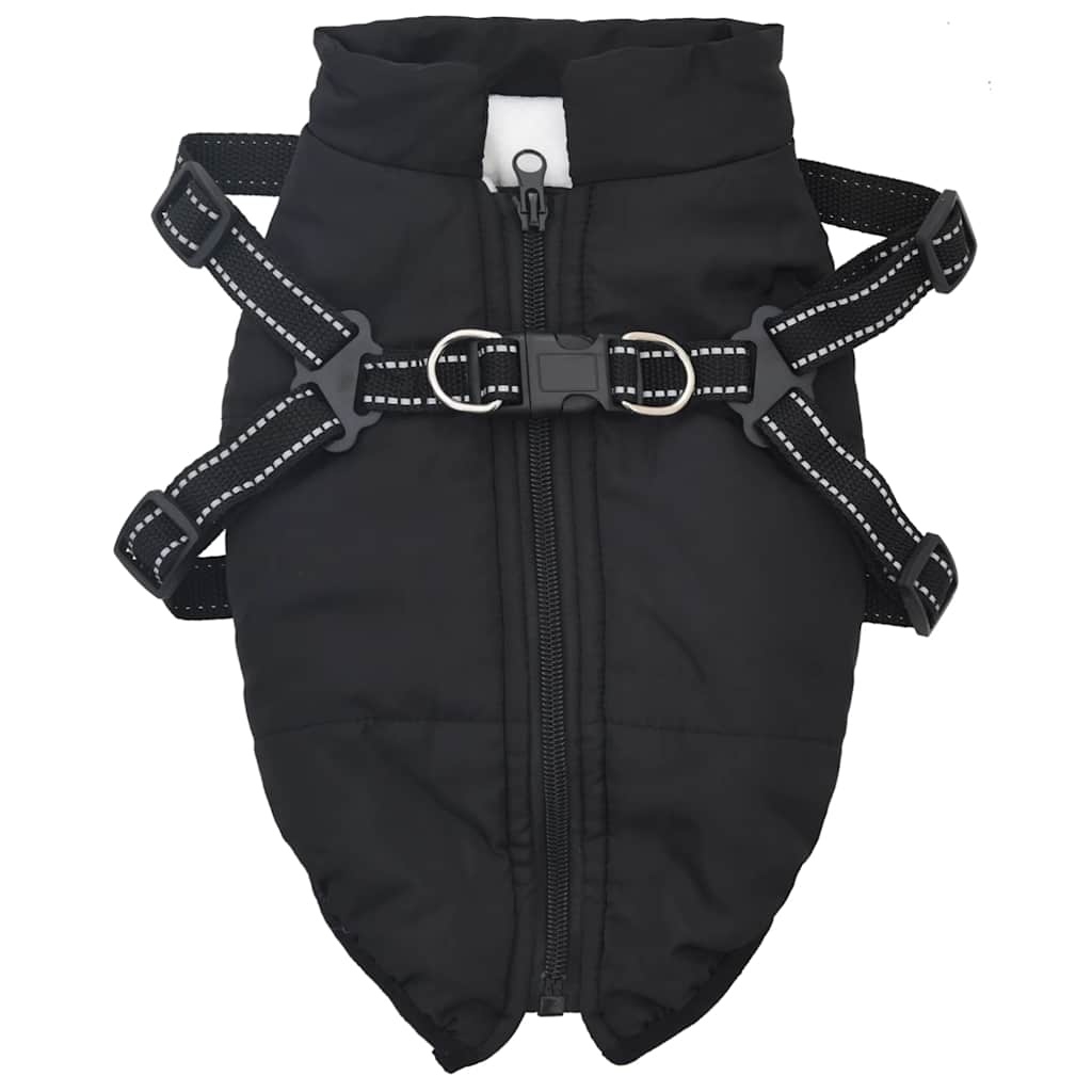 VidaXL Hondenjas met Harnas Zwart L28 - 35% Korting!