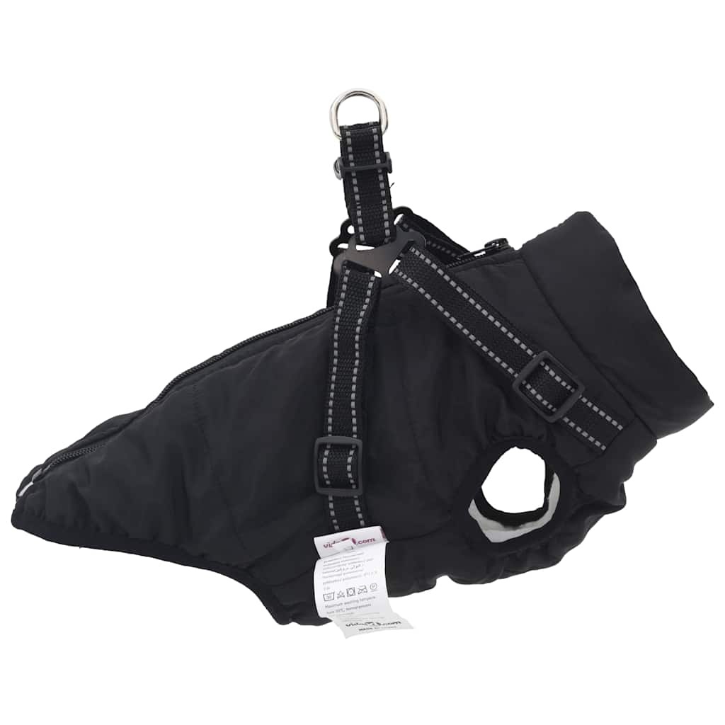 VidaXL Hondenjas met Harnas Zwart L28 - 35% Korting!