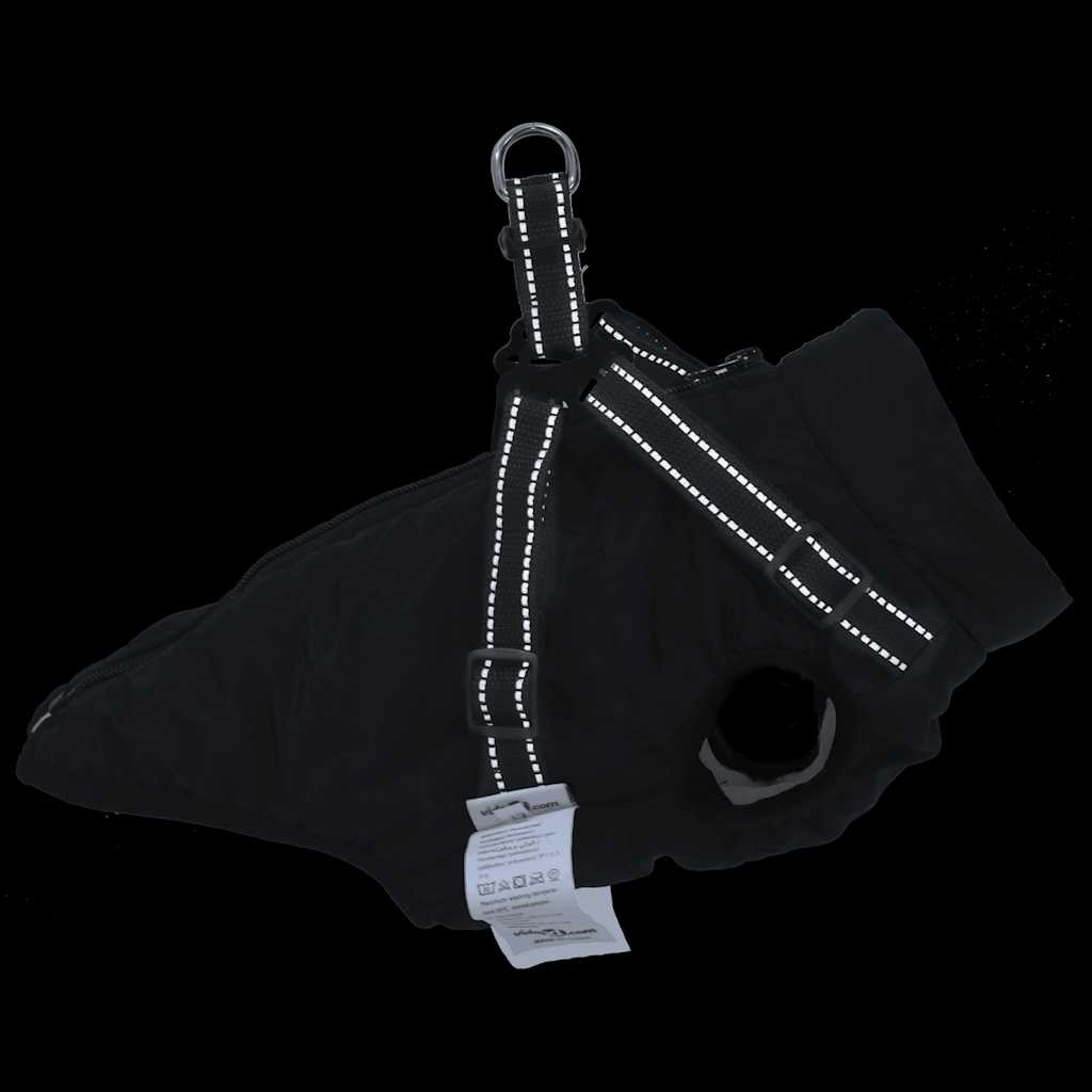 VidaXL Hondenjas met Harnas Zwart L28 - 35% Korting!