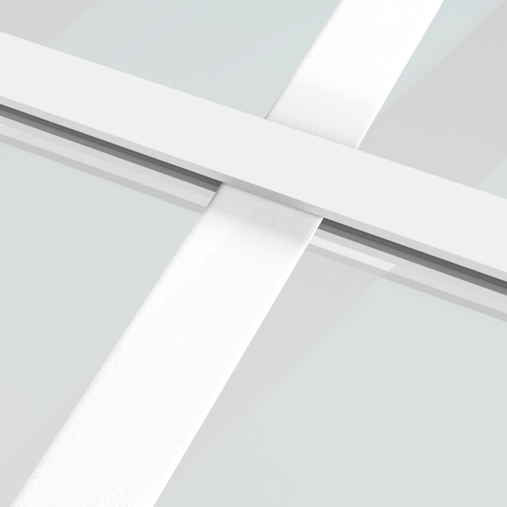 Schuifdeur 90x205 cm wit ESG-glas - 42% Korting!