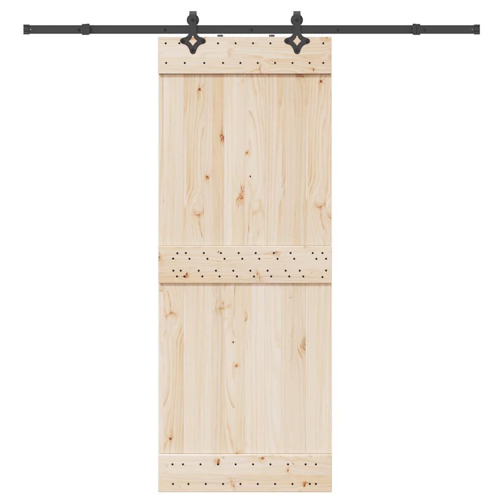 vidaXL Schuifdeur Set 213.5cm Staal Zwart - 41% Korting!