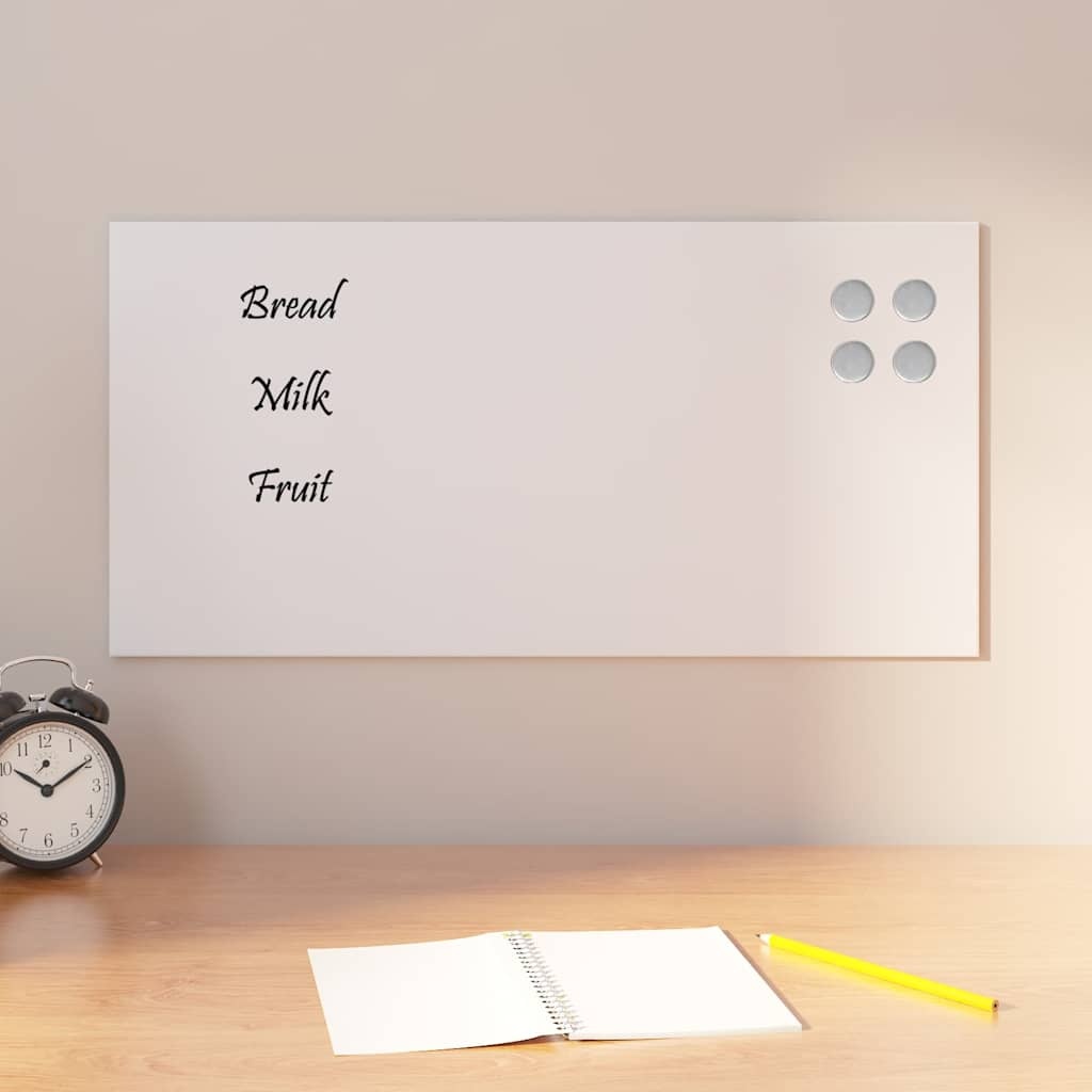 Magneetbord Wit Glas 60x30cm - 42% Korting!