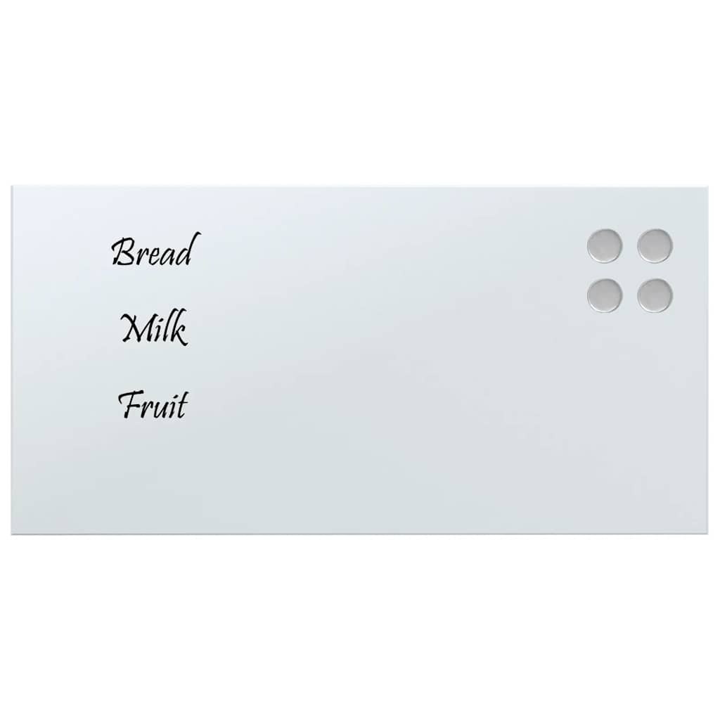 Magneetbord Wit Glas 60x30cm - 42% Korting!